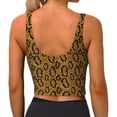 thumbnail image 4 of Goofa Snake Skin Printed Sports Bras for Women, High Impact Running Bra Workout Crop Tank Tops Longline Sports Bra Push up-XX-Large, 4 of 9
