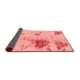 thumbnail image 2 of Ahgly Company Indoor Round Abstract Red Modern Area Rugs, 5' Round, 2 of 4
