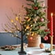 thumbnail image 5 of xihome Árbol de Navidad luminoso de 55 pulgadas para decoracin navideña de interiores con luz LED blanca clida, funciona con pilas, base de plstico para mesa., 5 of 6
