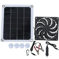 thumbnail image 4 of Unbranded Solar Powered Attic Exhaust Fan 10W Portable DC5V for Outdoor Pet Room Car Charging Use, 4 of 8