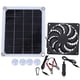 thumbnail image 2 of Panel solar portátil, panel solar portátil de 10 W, panel de carga con ventilador de extracción para exteriores, optimizado para la excelencia, 2 of 12