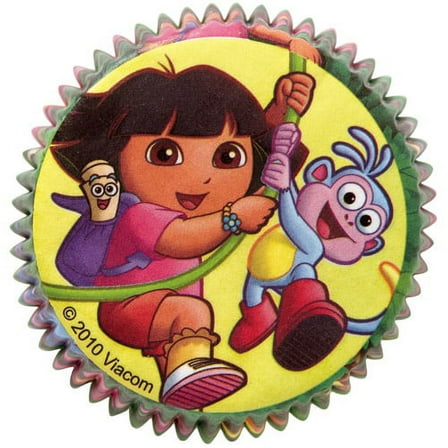 NEW! Wilton **DORA w/BOOTS BAKING CUPS** 50 ct