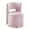 Pink, variant on Leumius 360° Swivel Accent Chair with Storage,Velvet Curved Chair with Gold Metal Base for Living Room,Nursery,Bedroom-Gray