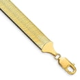 thumbnail image 4 of 14K Yellow Gold 10mm Silky Herringbone Chain Bracelet Size 7, 4 of 4