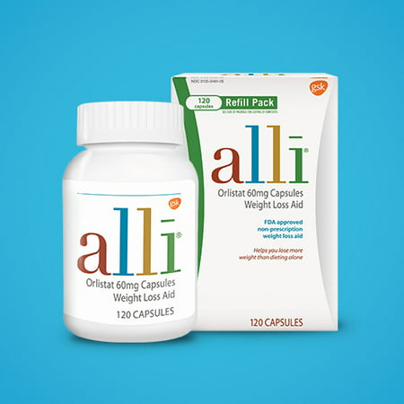 Alli Orlistat Weight Loss 120 Ct Capsules Filling
