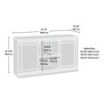 thumbnail image 3 of Sauder Barrister Lane Credenza, White Plank, 423674, 3 of 9