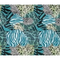 thumbnail image 4 of oneOone Cotton Flex Teal Blue Fabric Skins Animal Diy Clothing Quilting Fabric Print Fabric By Yard 40 Inch Wide, 4 of 4