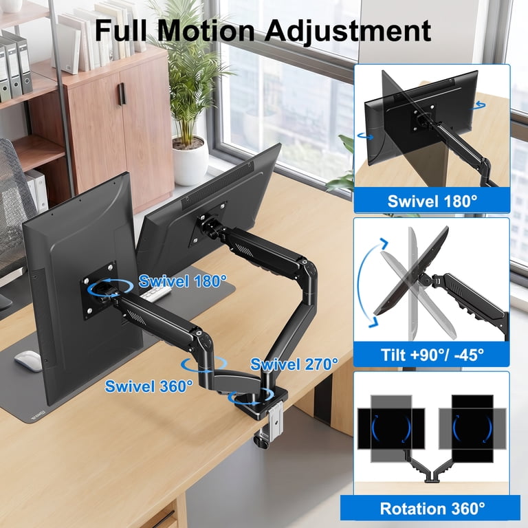 HOMOUNT Dual Monitor Mount 13-32 Inch Gas Spring photo 4