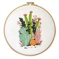 thumbnail image 4 of Clearance DIY Embroidery Flower Painting Needlework Tools for Beginner Handicrafts Round Cross Stitch Set Sewing Craft Kit No Hoop, 4 of 6