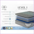 thumbnail image 3 of Mattresses | Restonic Comfort Care 14" Euro Top Hybrid Mattress, Plush, Pocketed Coils, Full | Foam | Grey+Blue, 3 of 5
