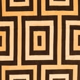 thumbnail image 1 of Ahgly Company Indoor Square Abstract Orange Contemporary Area Rugs, 5' Square, 1 of 1