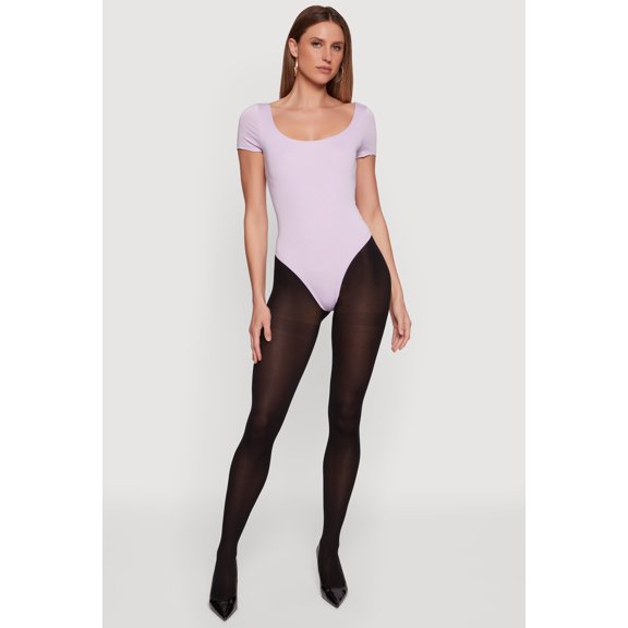 Women's Scoop Neck Short Sleeve Bodysuit