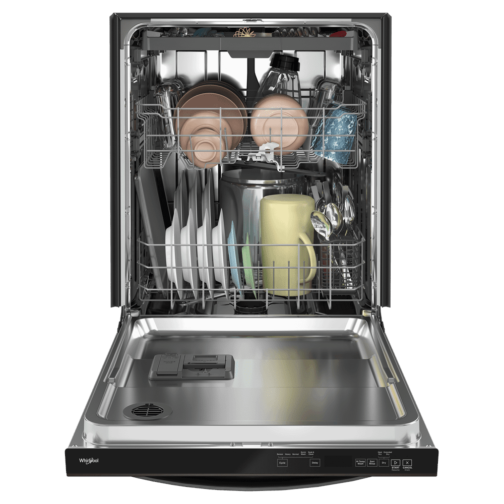 Whirlpool WDT750SAKV Large Capacity Dishwasher with 3rd Rack- Black Stainless