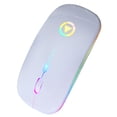 thumbnail image 2 of Wisewang Portable Wireless Silent Computer Mouse Rechargeable Mouse PC Laptop Accessories white 1Set, 2 of 6