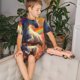 thumbnail image 4 of Balery Rainbow Sunset Cloud White Horse Conjunto de Pijama Infantil de Manga Corta con Estampado – Ropa de Dormir de Algodón Suave-Medium, 4 of 6