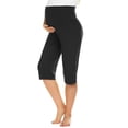 thumbnail image 5 of EKOUAER Maternity Shorts for Women Maternity Capris Yoga Pregnancy Short Pants Soft Joggers Lounge Bottoms, 5 of 6