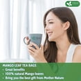 thumbnail image 3 of FreshDrinkUS, Premium 60 Mango Leaf Tea Bags, 100% Natural& Pure from Mango Leaves. Loose Leaf Mango Herbal Tea. Mango Leaf Tea. No Sugar, No Caffeine, No Gluten, Vegan., 3 of 9