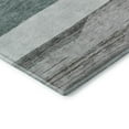 thumbnail image 3 of Addison Rugs Mayfield Premium Machine Washable Transitional Stripes Teal Rectangle Rug, 8' X 10' Machine Washable Transitional Stripes Teal Oversized Sherpa Throw Blanket, 3 of 7