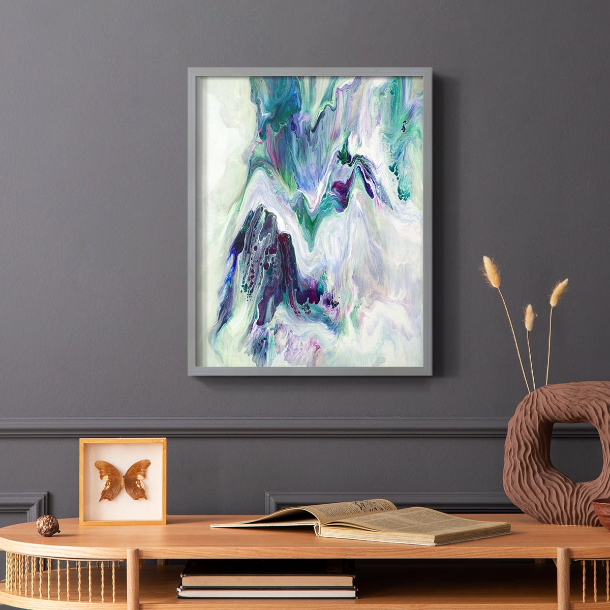 Wild River Framed Print in Gray Solid Wood 11 x 14 Framed Print