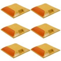 Masteelf 6pcs Driving Road Markers Reflective Lane Markers Pavement Marker Heavy Duty Reflectors Driveway Markers Driveway Reflectors