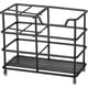 thumbnail image 1 of Soporte para cepillo de dientes de baño de acero inoxidable 201, soporte para pasta de dientes, organizador de accesorios de baño (negro, 12*6*10CM), 1 of 5