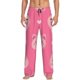 thumbnail image 1 of Balery Cartoon Pigs and Hearts Pantalones de pijama para hombre, pijama ultraligero, pantalón de descanso-Small, 1 of 6