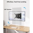 thumbnail image 3 of Soporte de Pared para TV MOUNTUP Movimiento Completo para TVs de 13 a 42'' 200x200mm, 3 of 9