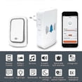 thumbnail image 2 of Tuya WiFi Wireless Doorbell No battery required waterproof Outdoor wireless doorbell Smart life app setting Smart Door bell, 2 of 5