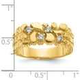 thumbnail image 2 of 14K Yellow Gold Ibgoodman Men's 1/3 Carat Diamond Nugget Complete Ringsize 10 - Jbsp, 2 of 5