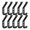 black-f, variant on Modern Metal Drywall Hooks, 8-Pack Flat Black Wall Mounted Coat Hooks, 4.72x1.57x0.79 Inch