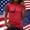 A1000_Red, variant on Vetsdori Short Sleeve Shirts for Women Patriotic Red White and Blue Pullover Graphic Summer USA Years Anniversary Crew Neck,Independence Day July 4th Womens Shirts Casual