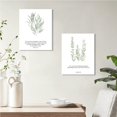 thumbnail image 3 of FRAMED Inspirational Scripture Canvas Wall Art | Motivational Christian Wall Art| Bible Verse Art Prints | Light Green Botanical Painting Picture | Religious Wall Decor | Set of 4, 3 of 6