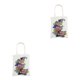 thumbnail image 1 of Bearachild Bolsa de lona para pintar, bolsa de compras, mano de obra fina, accesorios reutilizables para mujer, bolsas de punto de utilería DIY 007-28*35 2piezas, 1 of 6