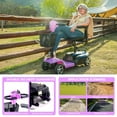 thumbnail image 6 of SAY YEAH Mobility Scooter,Folding Selectric Wheelchairs for Adults,Upgrade Motor Scooters for Seniors,42X37X19in,110lbs,pink, 6 of 12
