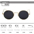 thumbnail image 2 of Men Round Sunglasses Women Metal Frame UV400 Sun Glasses Men's Female Eyewear， Sunglasses 14042, 2 of 8