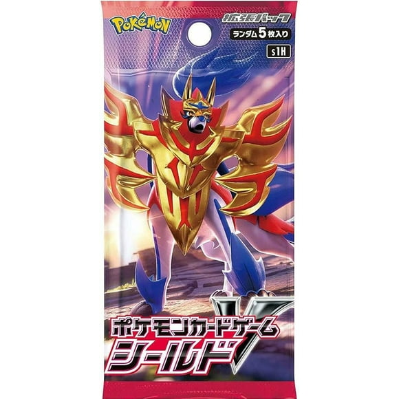 Pokemon (1pack) Card Game V Sword & Shield Expansion Pack Shield Japanese.ver (5 Cards Included) sv1h