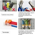 thumbnail image 6 of LigoWave 114Pcs/Set Cable Connector Wire 2/3/5 Way Junction Compact Box Universal Connectors Quick Terminals,Orange, 6 of 11