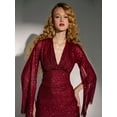 thumbnail image 5 of Sequin V-Neck Mini Dress, 5 of 5