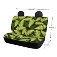 thumbnail image 4 of Uourmeti Green Fern Leaf Print Rear Bench Seat Covers for SUV, 2 Piece Non-Slip Waterproof Car Rear Seat Covers Durable Dirt Proof Back Seat Covers, 4 of 4