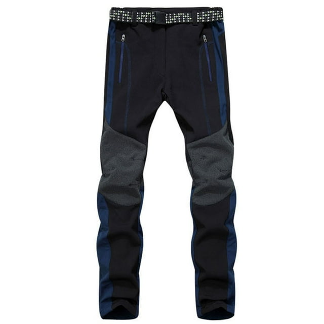 Salopette de Neige Isolée pour Hommes, Couleur Unie, Pantalon à Poches