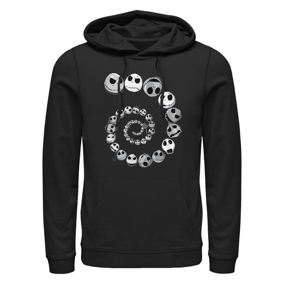 Men's The Nightmare Before Christmas Emotional Spiral  Pull Over Hoodie