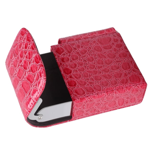 Boîte, Étui à Cartes Multifonctions en Cuir PU avec Support Briquet, Étui Portable Multifonction de 20 Capacités