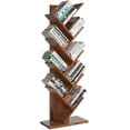 thumbnail image 5 of FDW 55 Inches Tree 9-Shelf Bookshelf for Living Room and Home Office, Brown, 5 of 7