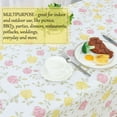 thumbnail image 4 of PiccoCasa Vinyl Tablecloth Rectangle 54" x 71" Rose Pattern Waterproof, 4 of 7