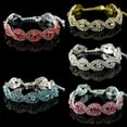 thumbnail image 2 of UDIYO Women's Luxury Spiral Rhinestone Bangle Wedding Party Bracelet Jewelry Gift, 2 of 7