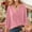 Velvet tops-Pink, variant on Spring Tops for Women Clothes under $5.00 Women's Gentle Temperament Solid Gold Velvet Versatile Stacked Neck Pleated T-shirt/Green S