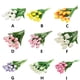 thumbnail image 3 of Bearachild 10X flor artificial PU Real simulación flores falsas ramo flores boda decorativo vivo para fiesta Decoración Atardecer, 3 of 6