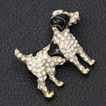thumbnail image 3 of QQTDFG Cute Dog Pup Animal Brooch Pin Black & Blue Enamel Crystal Goldtone Women Gift-Blue, 3 of 7