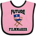 thumbnail image 3 of Inktastic Future Filmmaker Director Chair Boys or Girls Baby Bib, 3 of 4