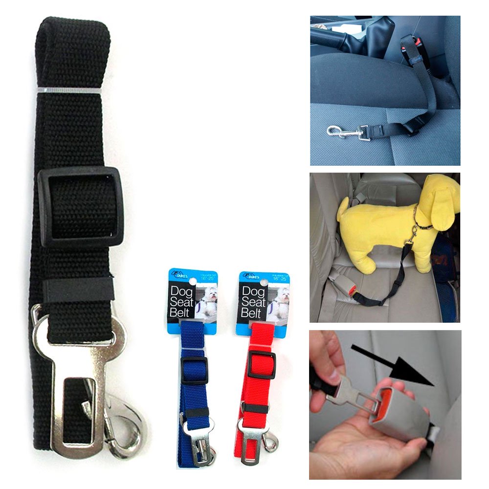 1 Pet Seat Belt Dog Safety Adjustable Clip Car Auto Travel Vehicle Safe